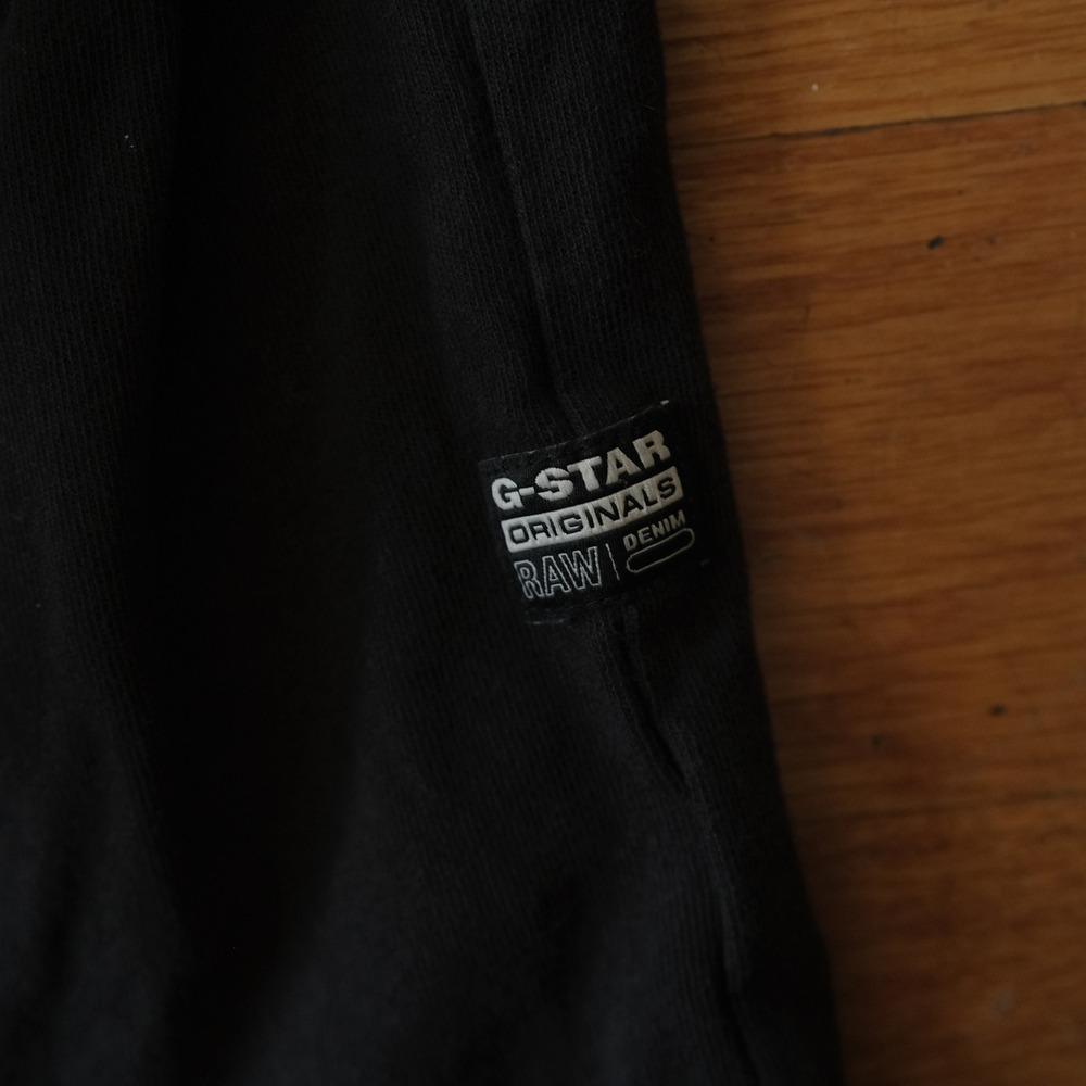 G-Star Raw T-Shirt Mens Black Logo Tape Streetwear Small Short Sleeve Tee - Picture 5 of 8
